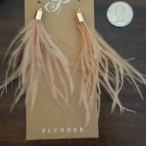Plunder feather earrings